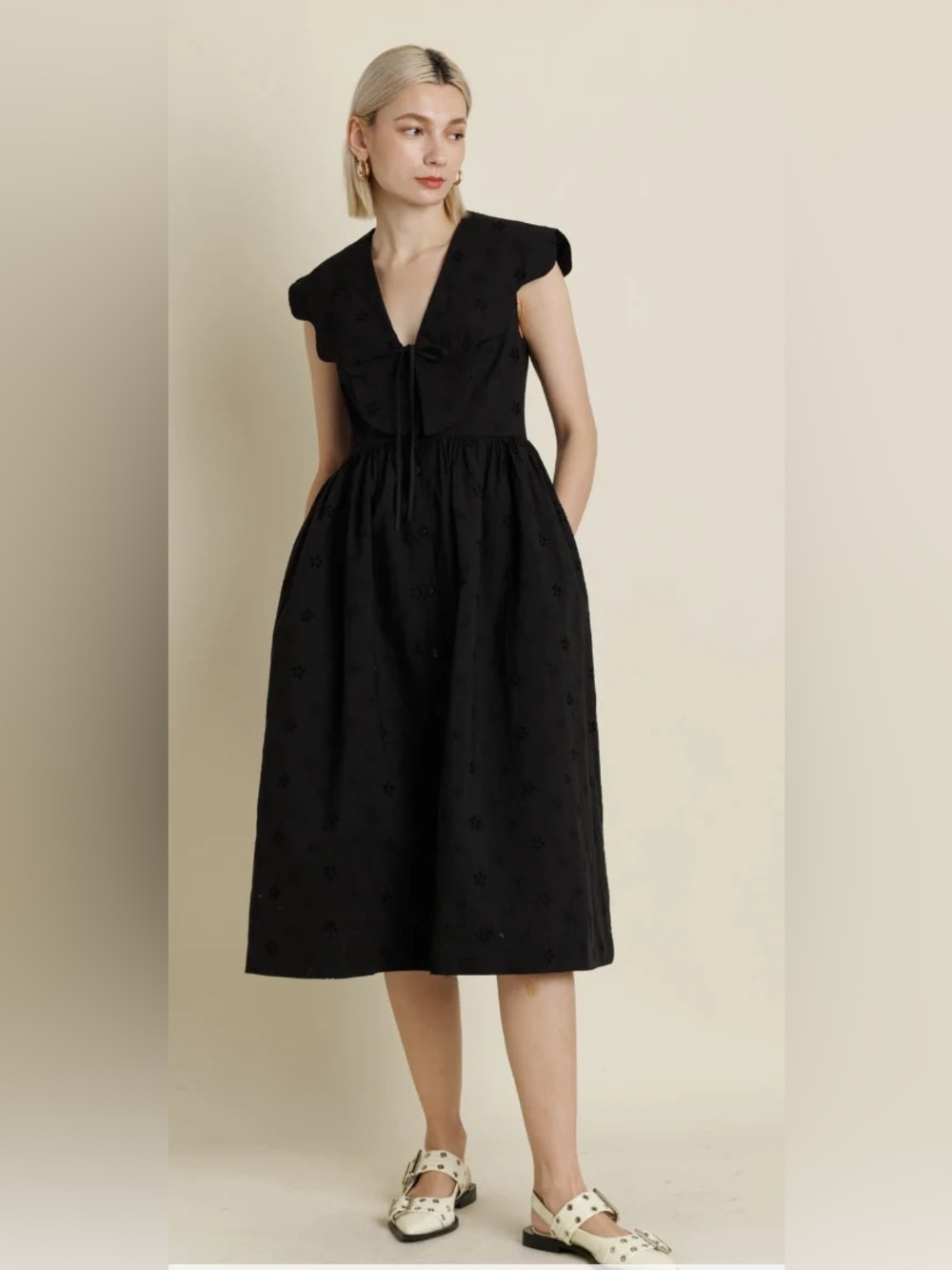 AUREUM Walk On By Midi Dress Size XS NWT